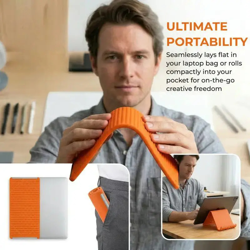 Tablet Accessories - Silicone Foldable Phone Stand Tablets Laptops