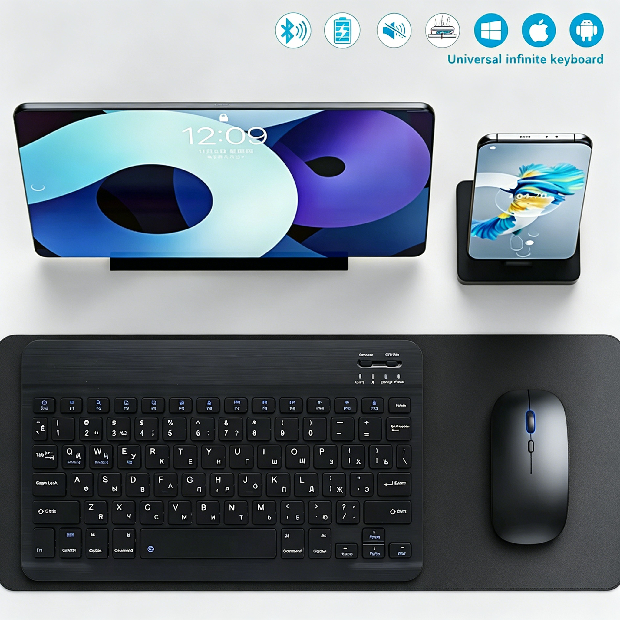 Tablet Pc Accessories - Bluetooth Wireless Keyboard Mobile Phone Tablet