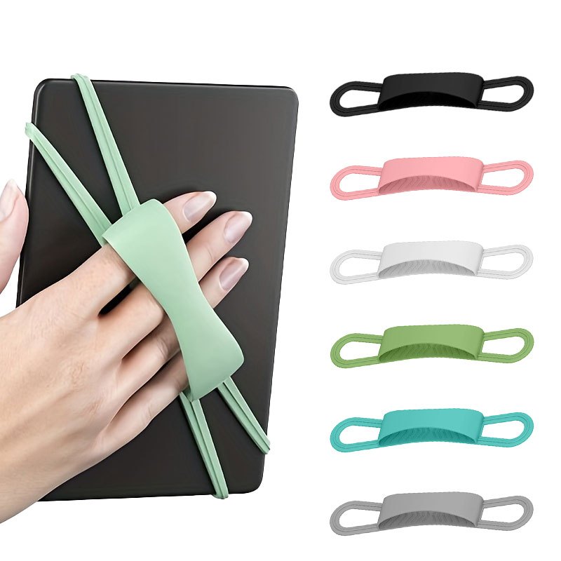 Tablet Accessories For Reading - Universal silicone e-reader hand strap with