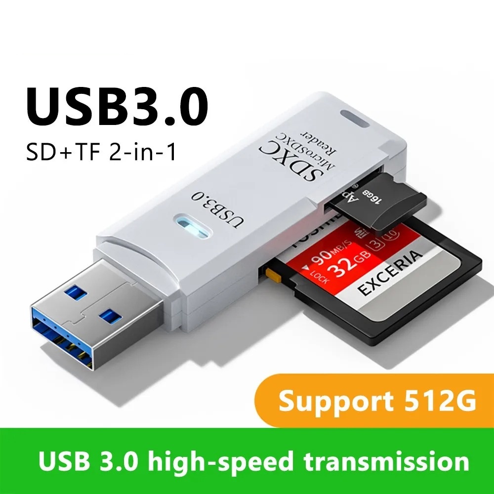 Tablet Accessories For Reading - 2 in 1 USB 3.0 Card