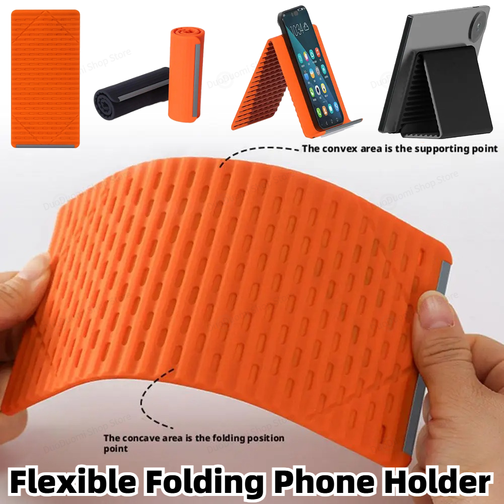 Tablet Stand Accessories - Flexible Folding Phone Holder Creative Foldable