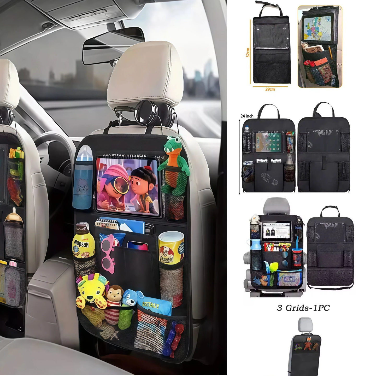 Car Seat Organizer Multifuncti - đánh giá và giá Tablet Accessories Bag
