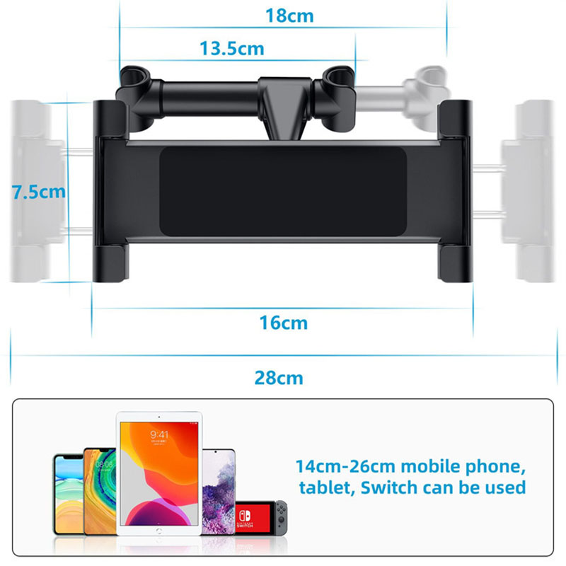 Telescopic Car Rear Pillow Pho - đánh giá và giá Toddler Tablet Accessories