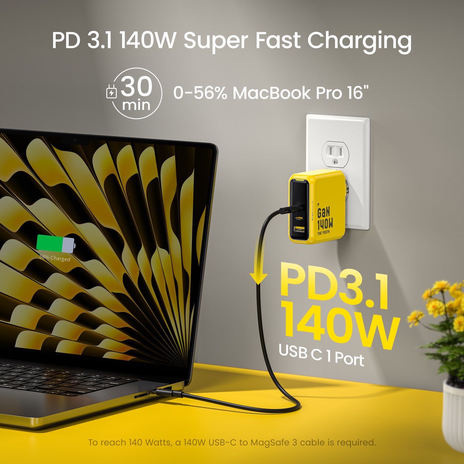 AOHI Youth 140W GaN Charger PD - đánh giá và giá Dell Tablet Accessories